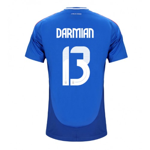 Fotbalové Dres Itálie Matteo Darmian #13 Domácí ME 2024 Krátký Rukáv